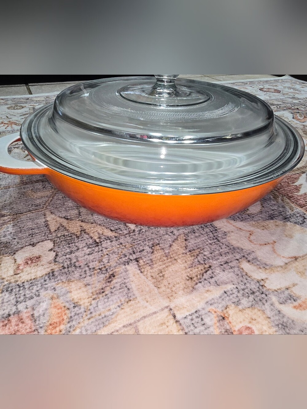 Descoware Enamal Coated Cast Iron Braising Pan With Lid